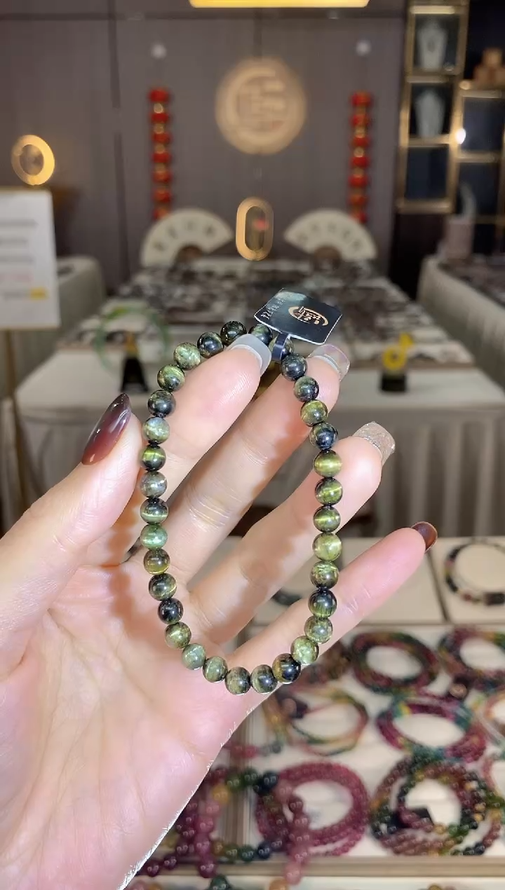 未镶嵌老矿碧玺单圈手串5mm+碧玺dan多样性发货一条