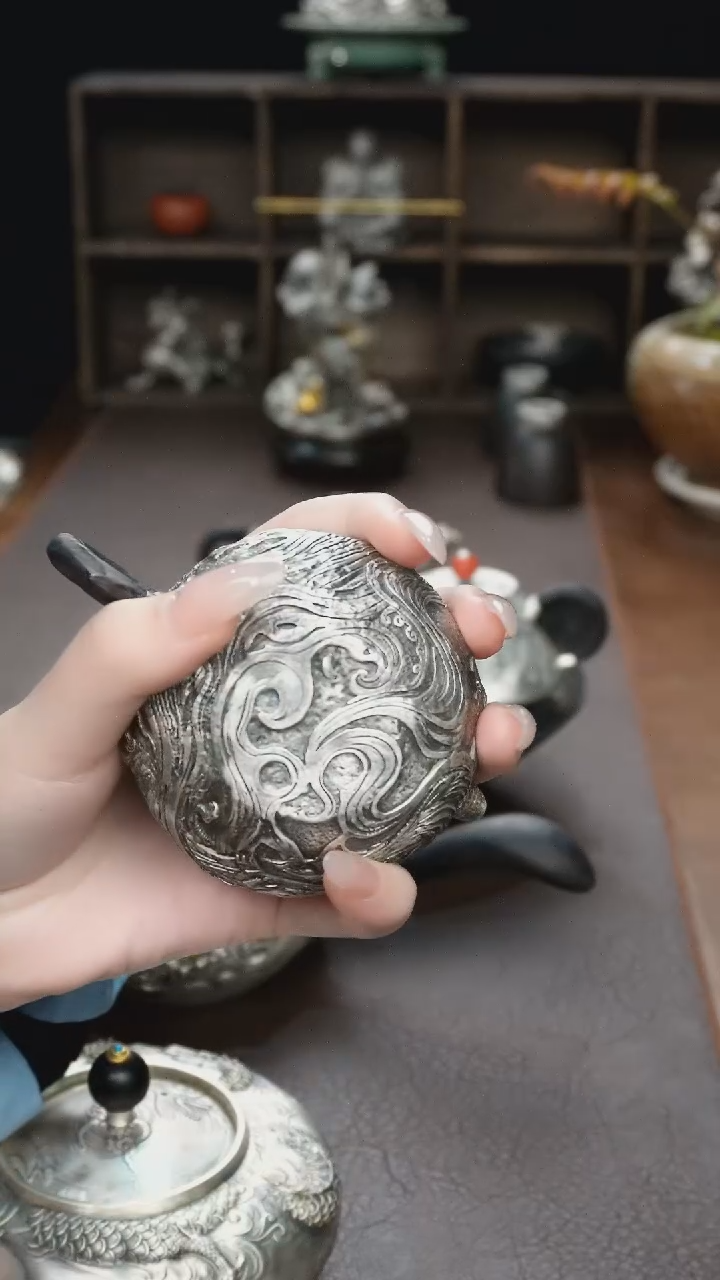 【闪购商品】境秋银壶主人杯高定
