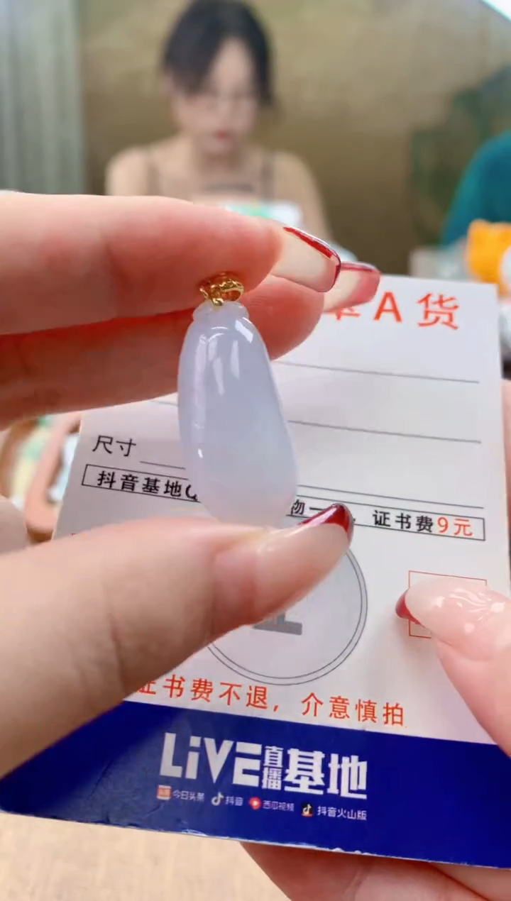 颈饰未镶嵌翡翠天然A货翡翠挂件