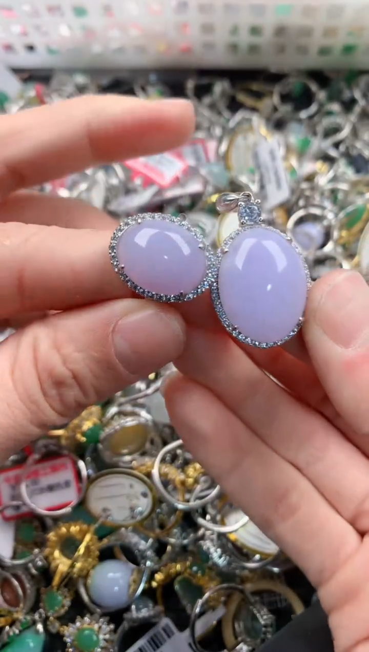 银S925镶嵌戒指翡翠333        2