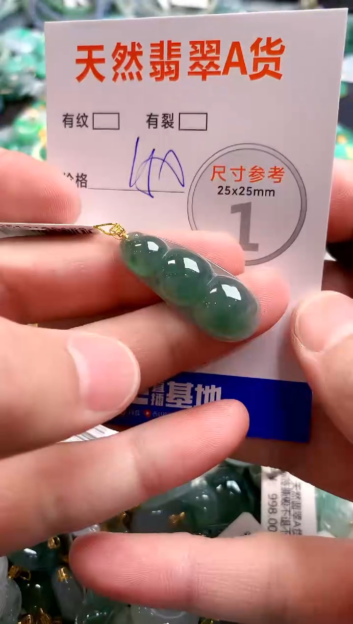 颈饰18K金镶嵌翡翠0920215093
