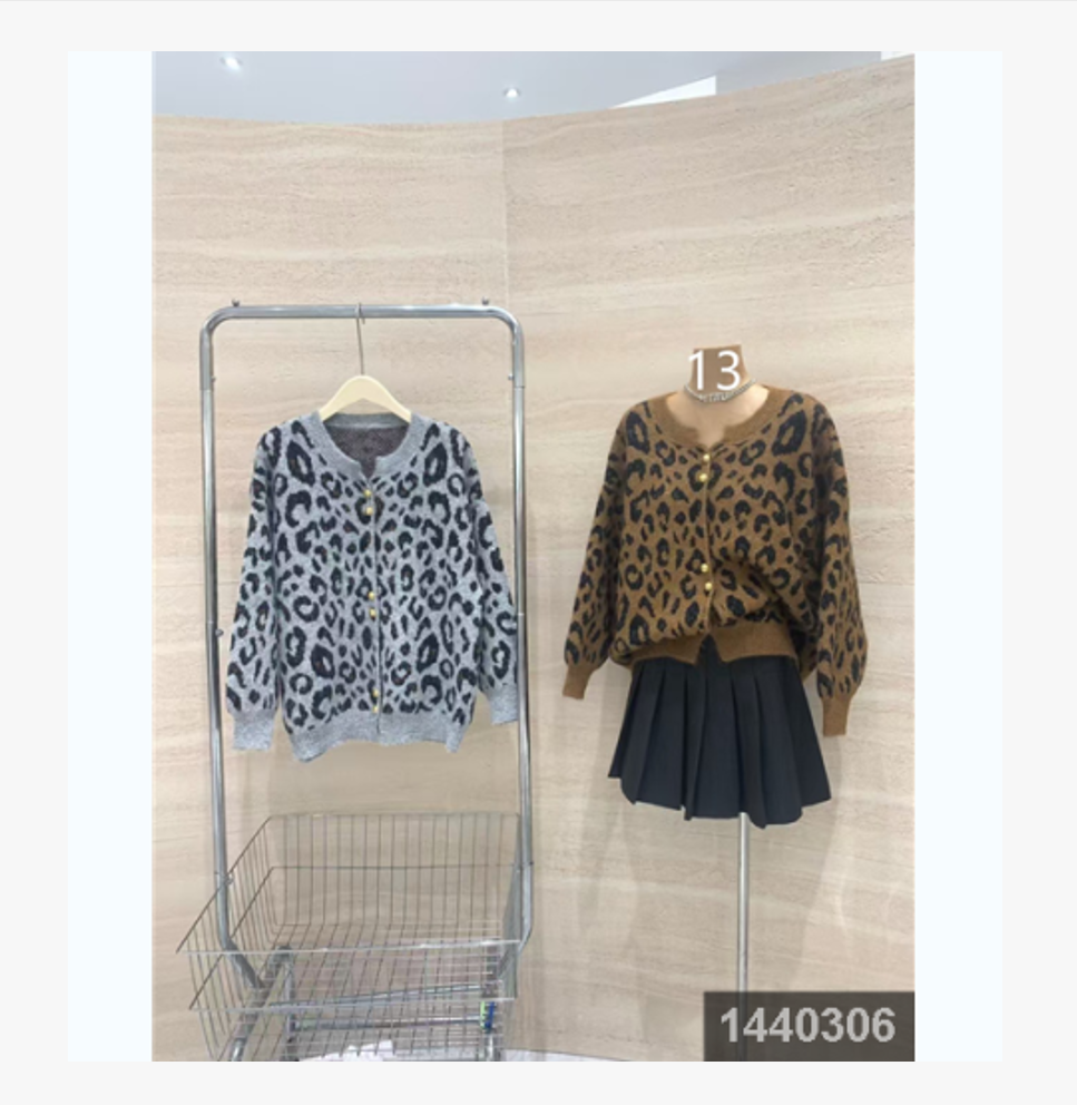 小妳XiaoNi———（冬款豹纹毛衣开衫1440306）