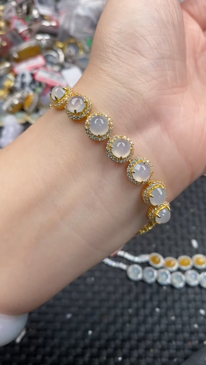 银S925镶嵌戒指翡翠1010---1