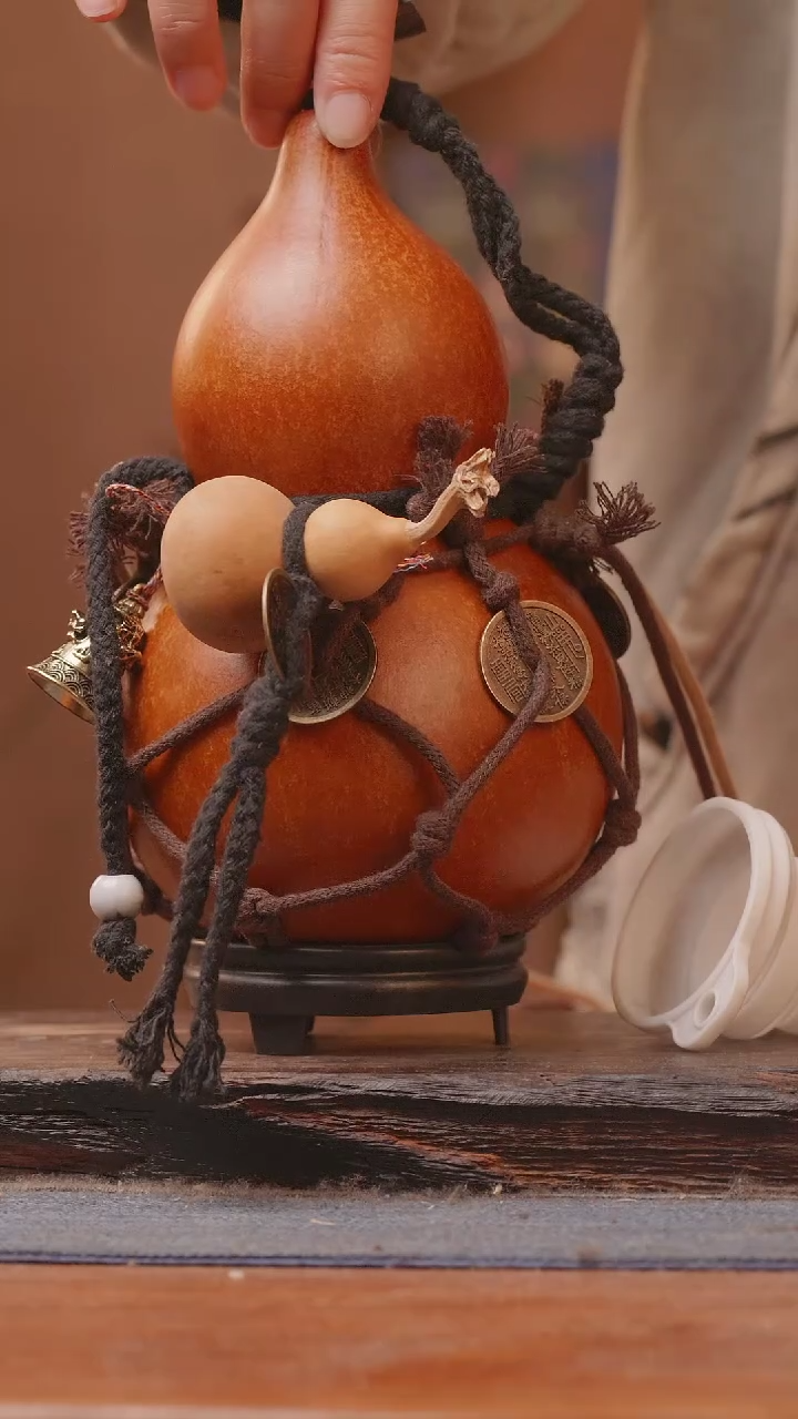 【闪购商品】202号精品大漆葫芦防腐防渗装水茶酒