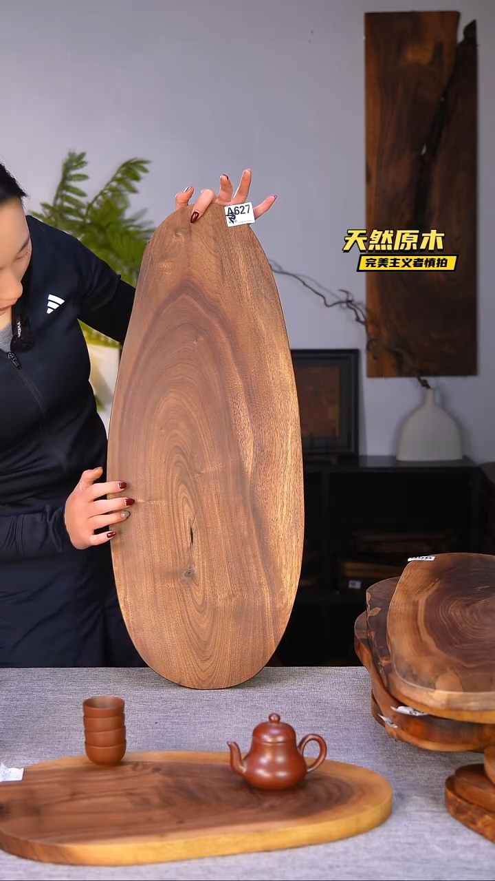 木北美黑胡桃原木.干裂疤结不属于商品质量问题完美主义者慎拍