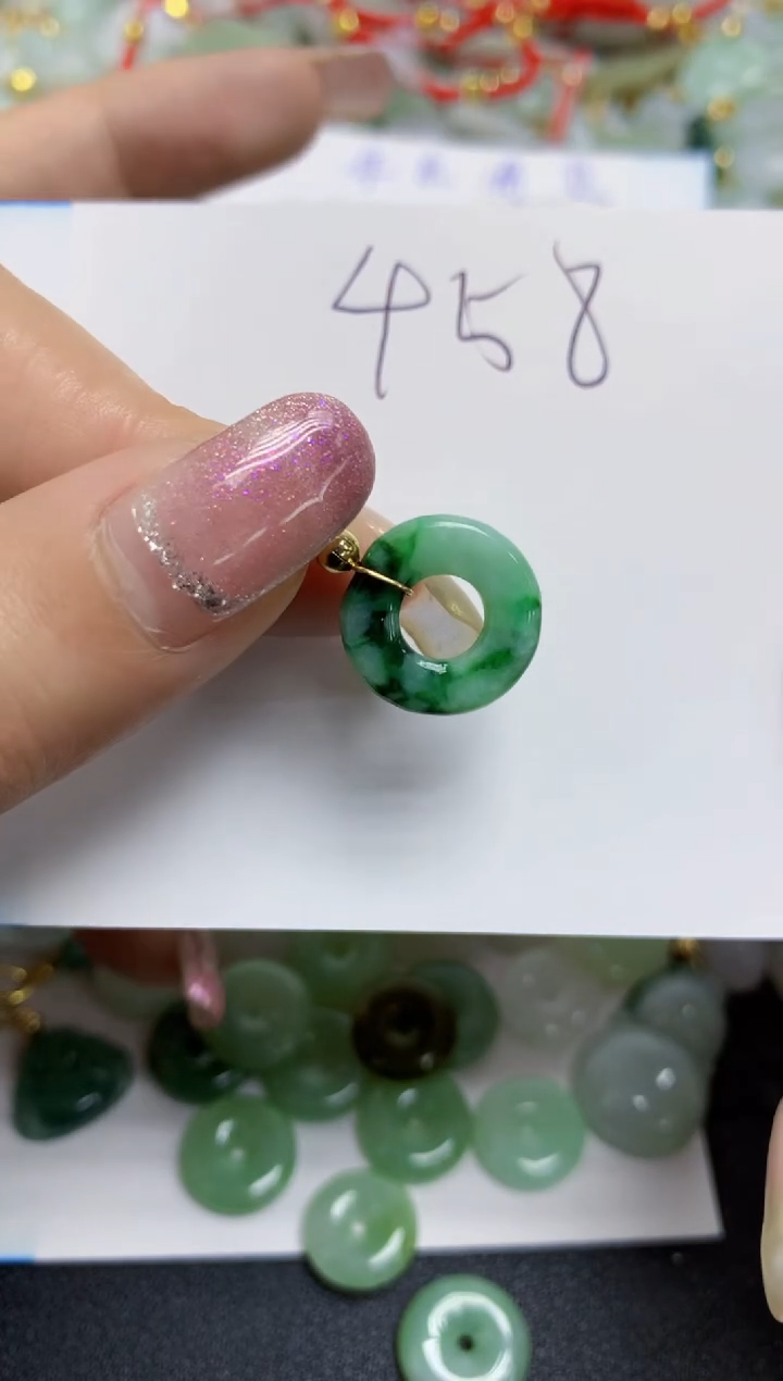 【闪购商品】翡翠颈饰合金天然翡翠A货