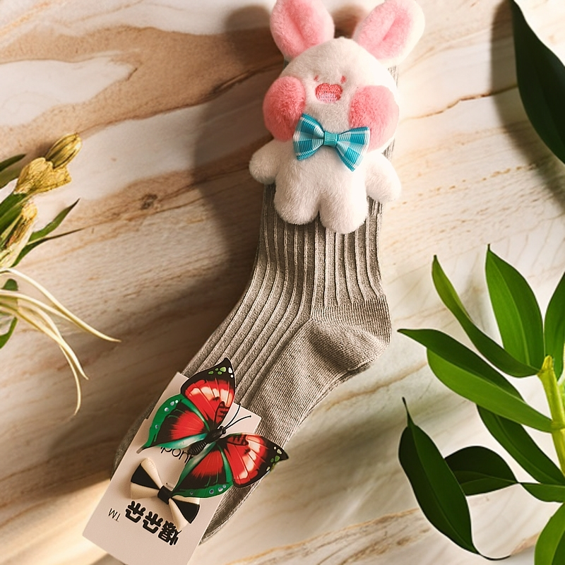 玩偶袜保暖卡通时尚