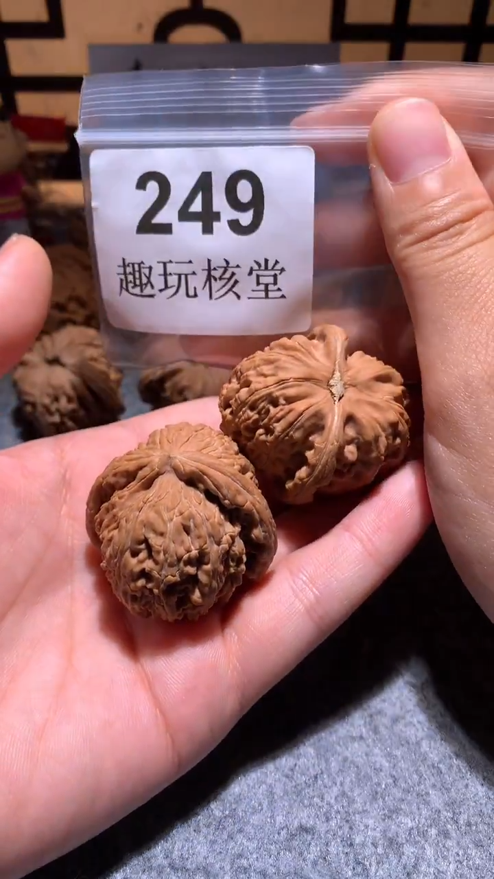 把件文玩核桃【趣玩核堂】 249号，39左右白狮子