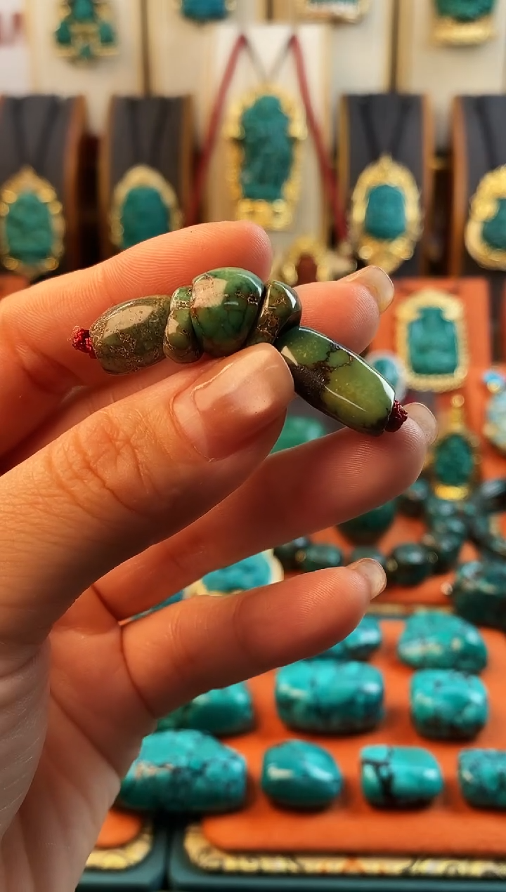 未镶嵌绿松石。网花 单颗S