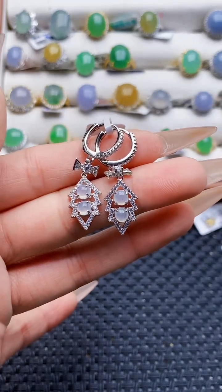 银S925镶嵌戒指翡翠2983