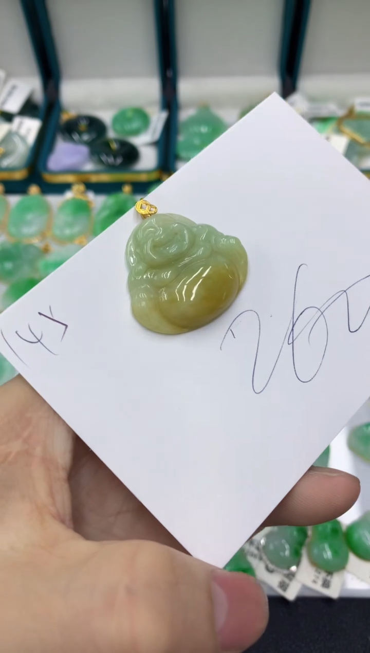 【闪购商品】翡翠颈饰18K金镶嵌1111111111