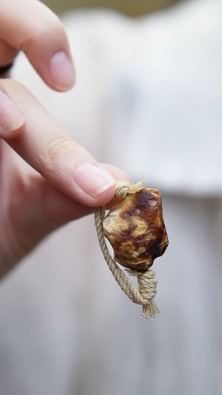 琥珀未镶嵌戒指蜜蜡戒指