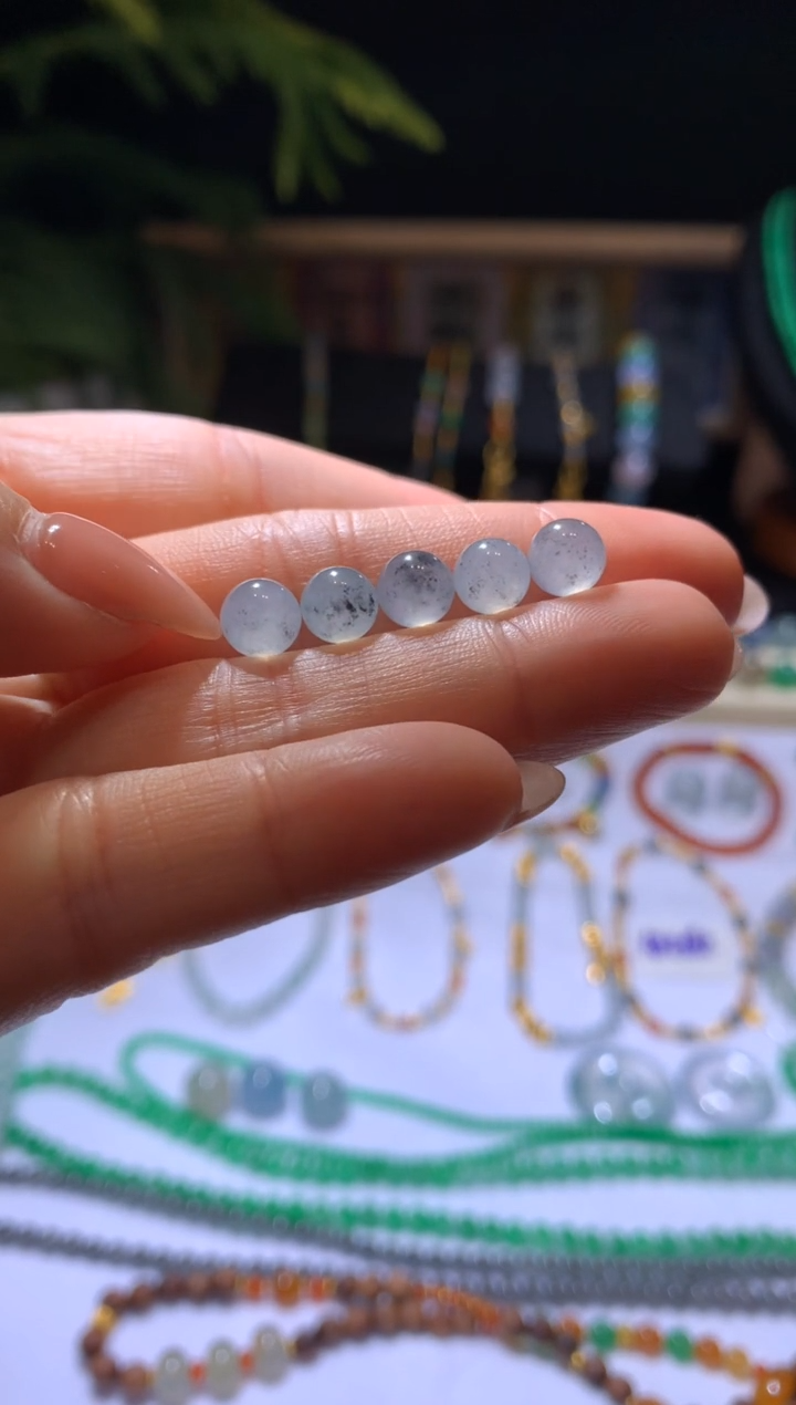 【闪购商品】定制翡翠未镶嵌珠子一组1750+175