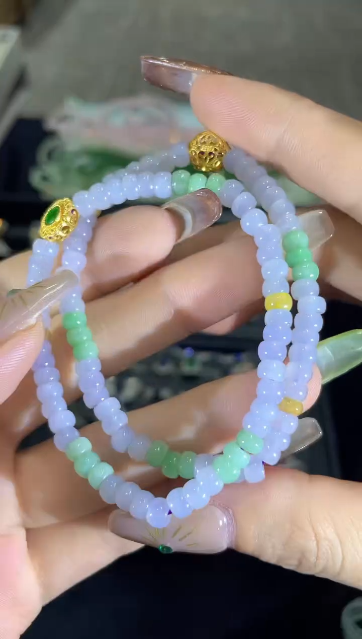 未镶嵌手串翡翠多样性发一CYX