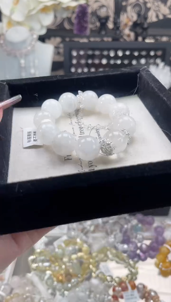 【闪购商品】烟晶手链银S925镶嵌天然水晶 多样性发货