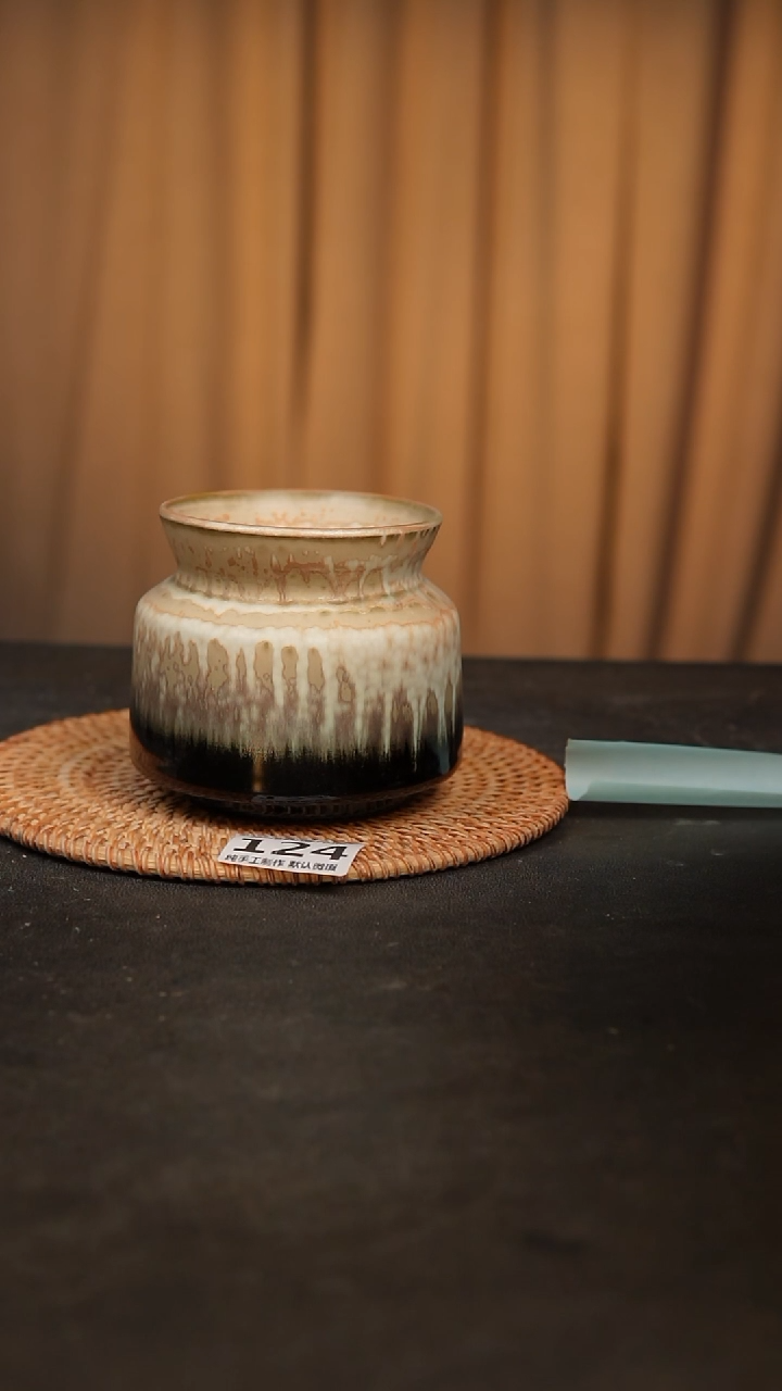 【闪购商品】瓷片124泥泥手工花盆口8