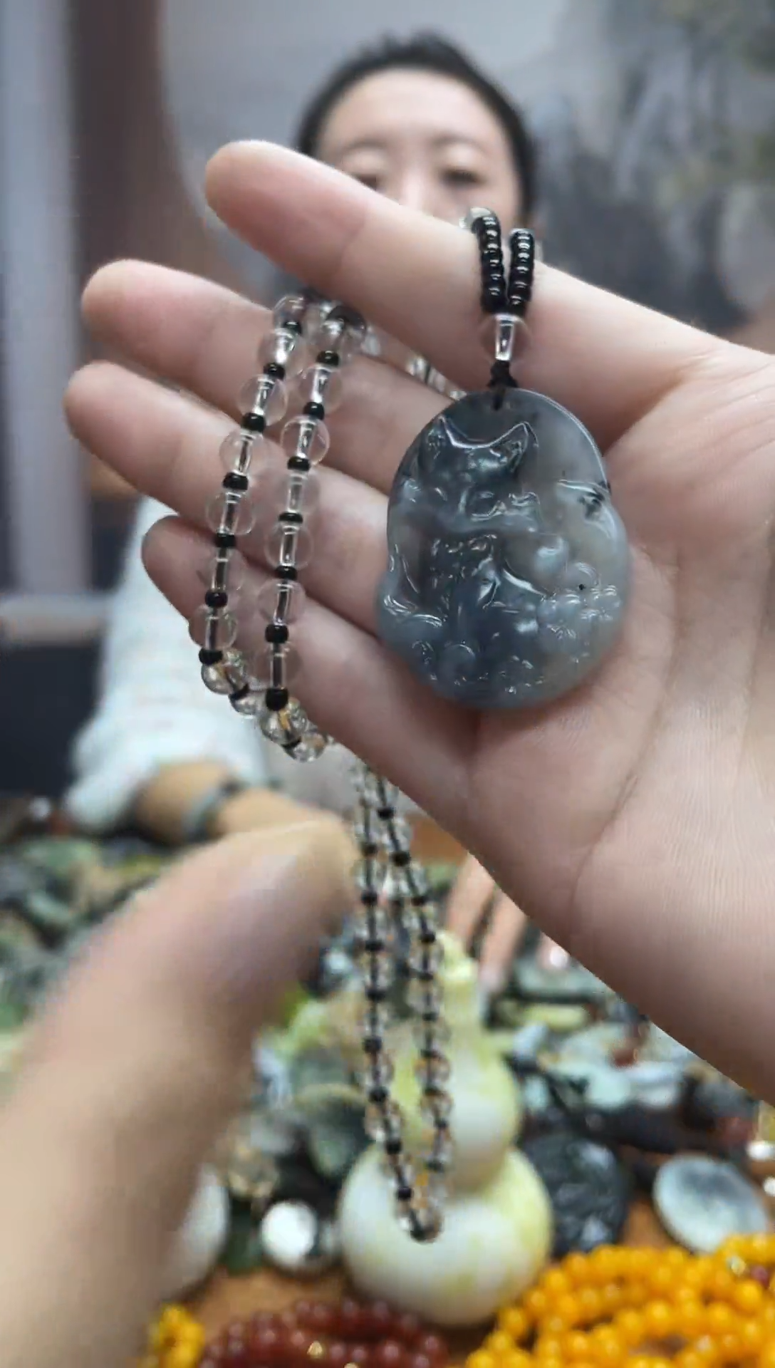 未镶嵌岫玉吊坠·