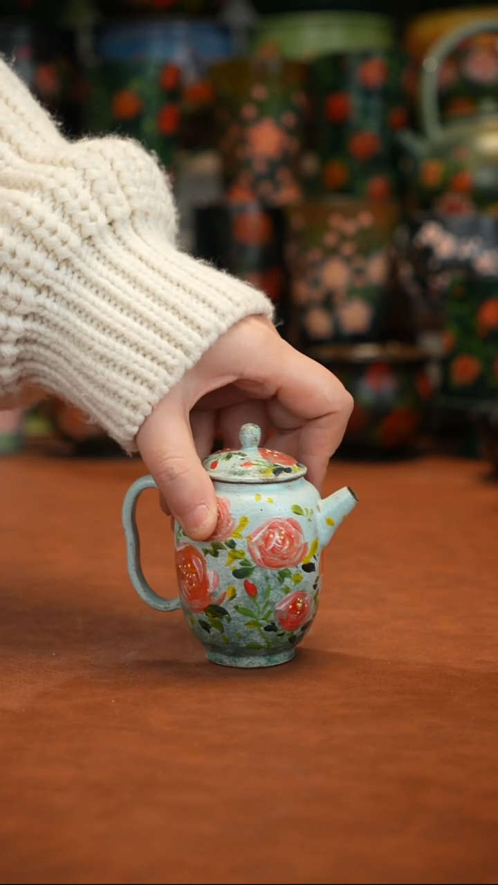 油画  釉下彩   壶