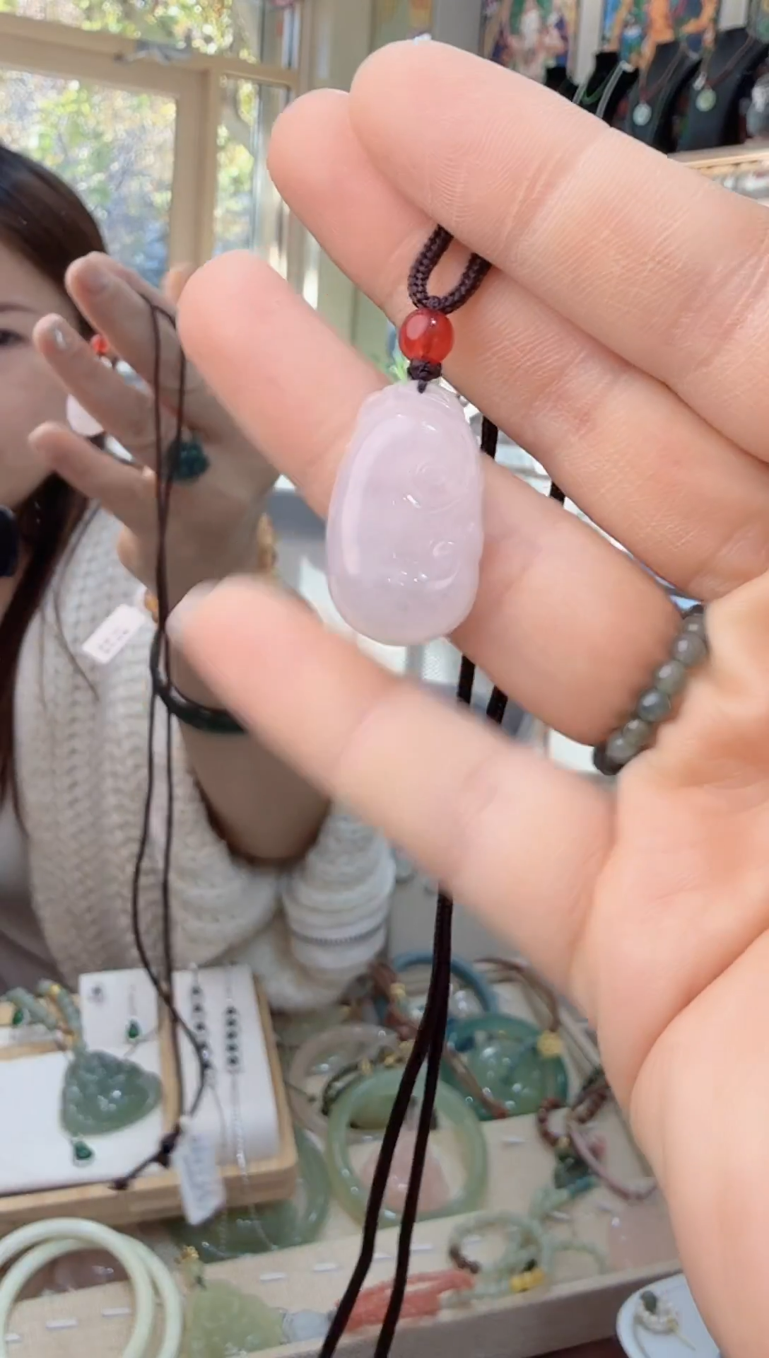 吊坠(赠链)未镶嵌翡翠小如意（拍2发货）