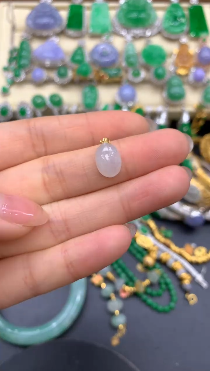 【闪购商品】翡翠颈饰18K金镶嵌89-中国好珍宝
