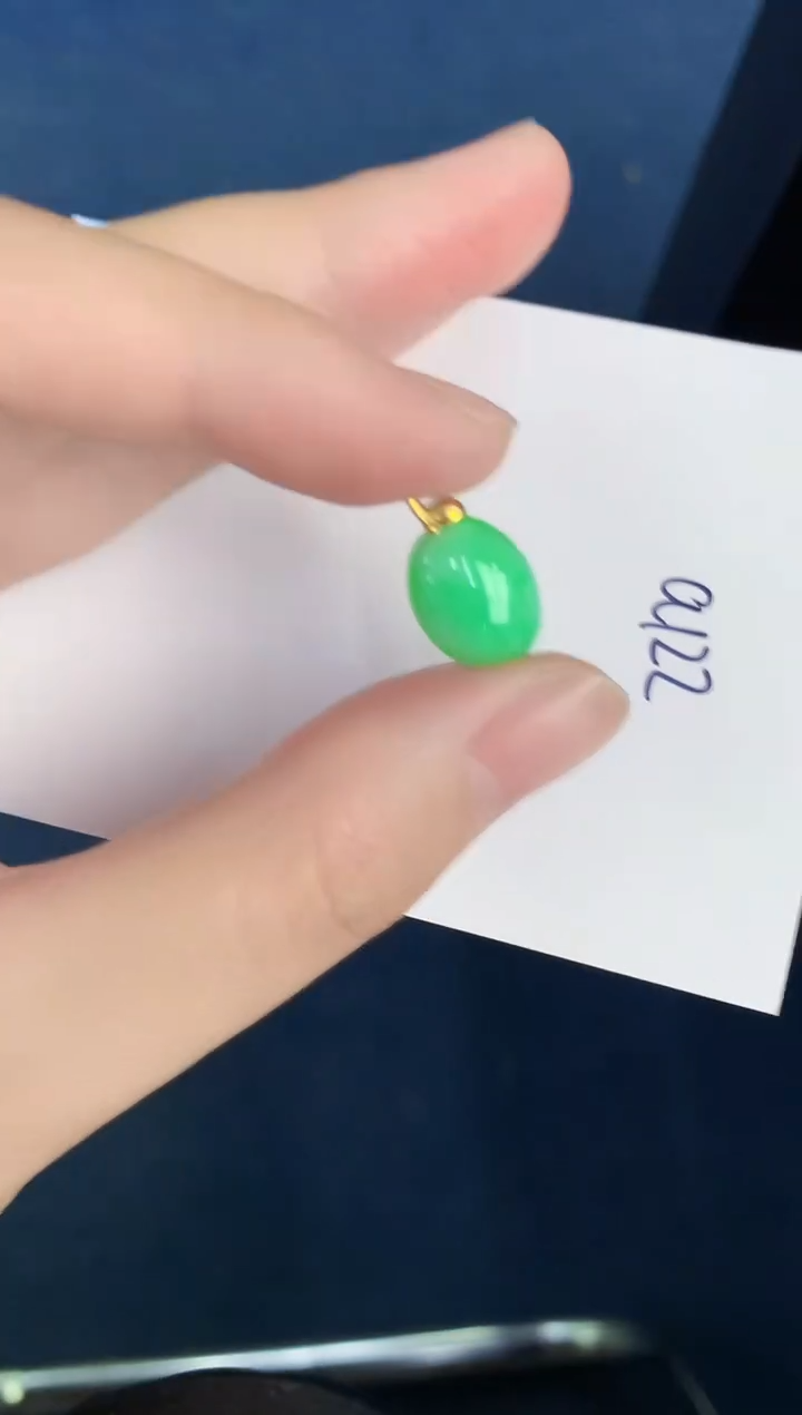 【闪购商品】翡翠颈饰18K金镶嵌000000000