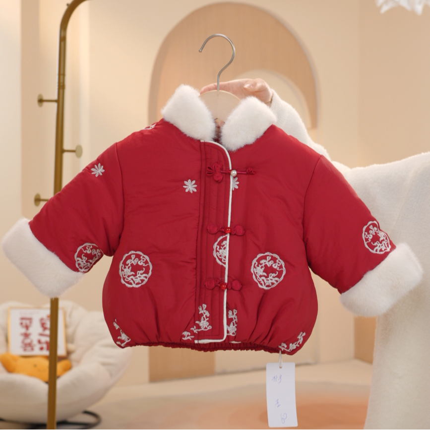 MOMOCOmini婴童冬季女宝国风新中式小棉服外套87810101088