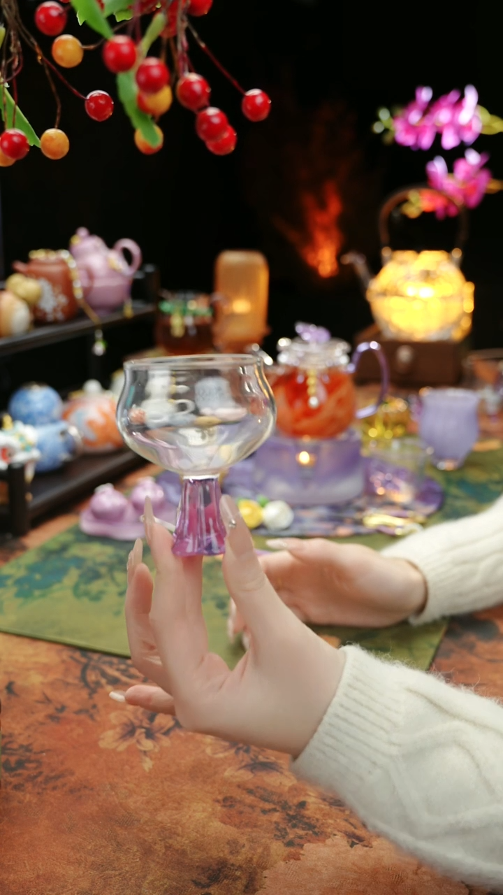 【闪购商品】紫色高足主人杯60cc@@@@@