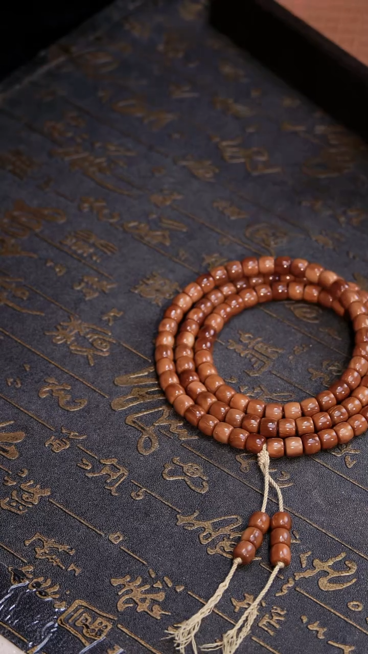 手串库克红棕直切7x8mm全品脖挂