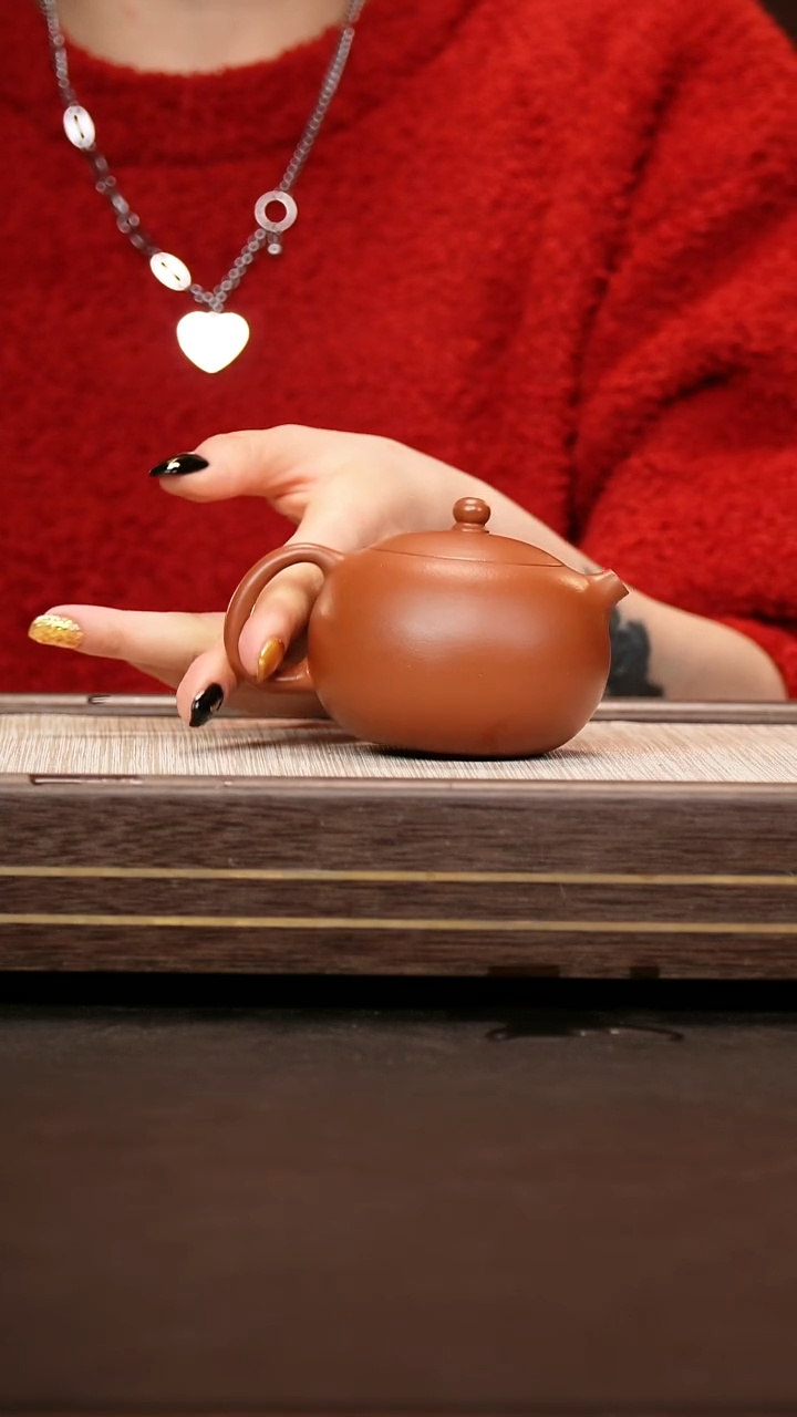 茶壶紫砂小煤窑朱泥 河豚西施