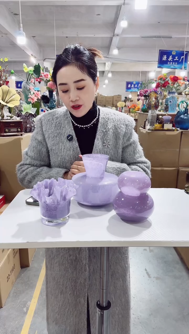 【闪购商品】玻璃DD-紫色三件套