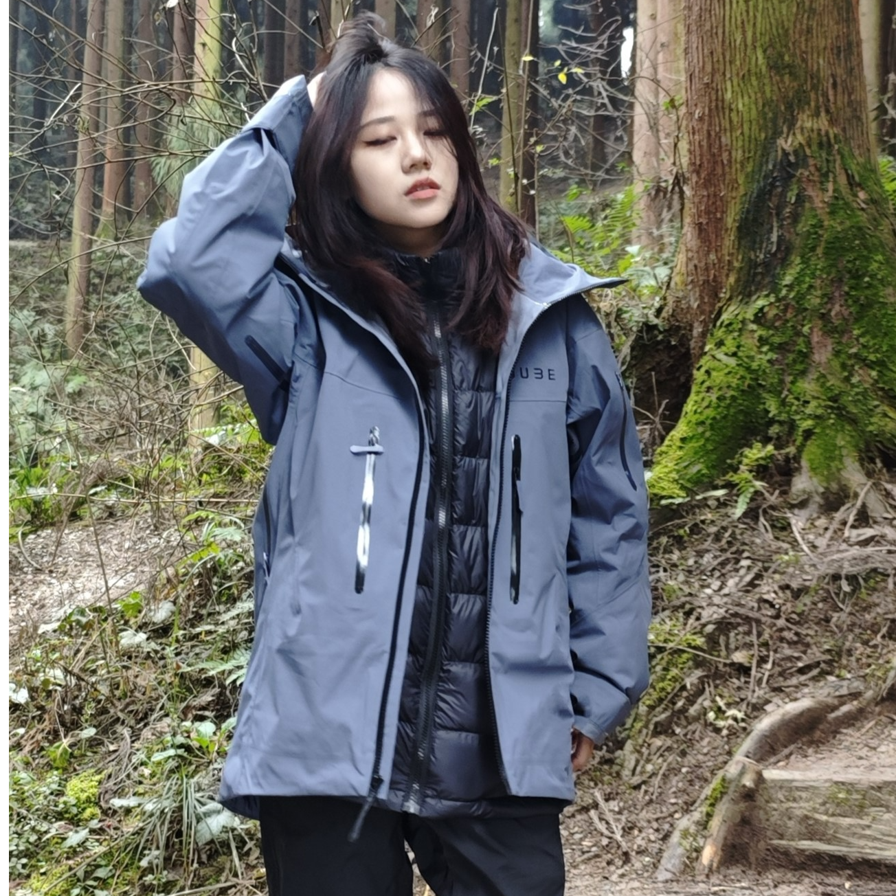 【QUBE】蛇年限定尼龙全溢胶硬壳滑雪服