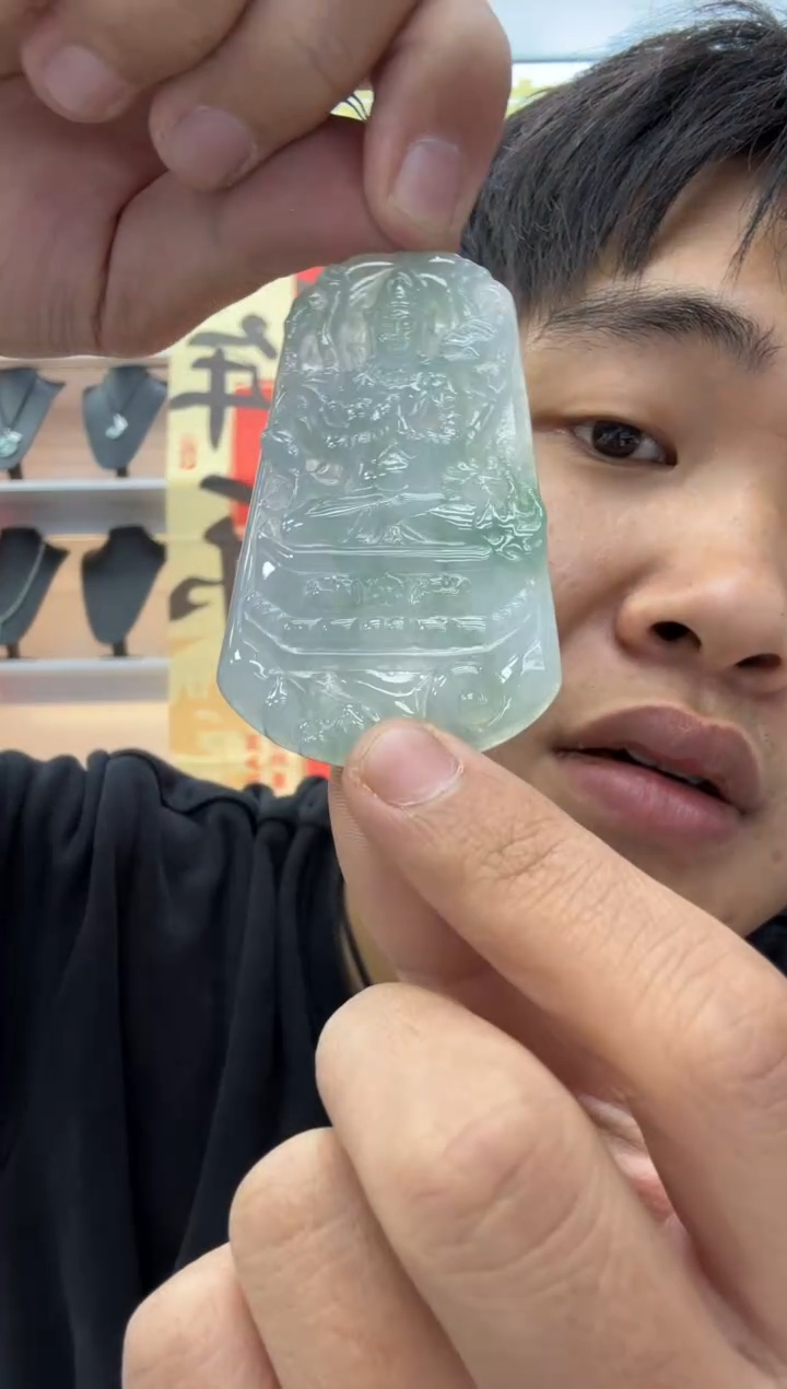 【闪购商品】翡翠颈饰未镶嵌天然翡翠A货孤品一件