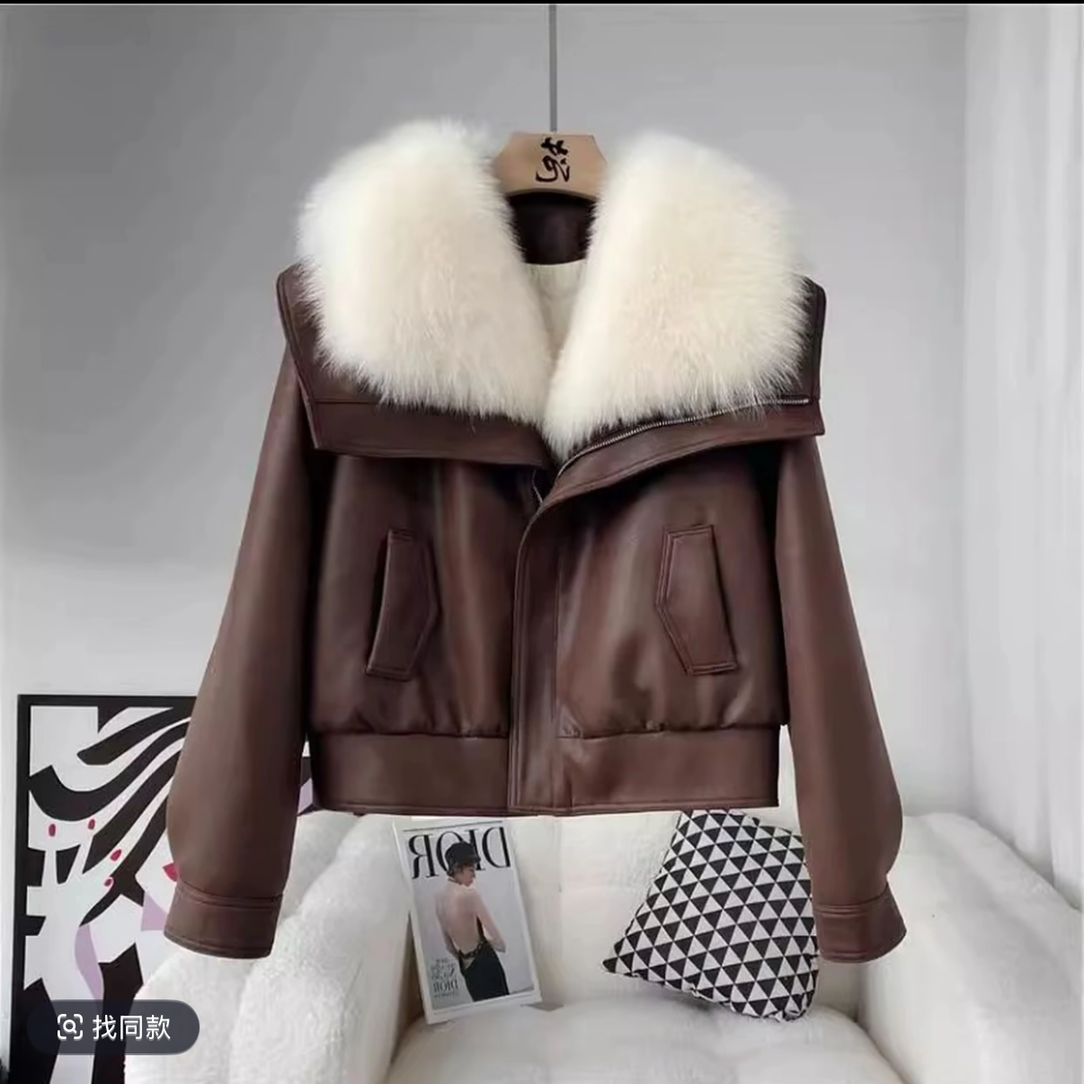 2025冬新款女海军领短款小个子年轻款上衣外套