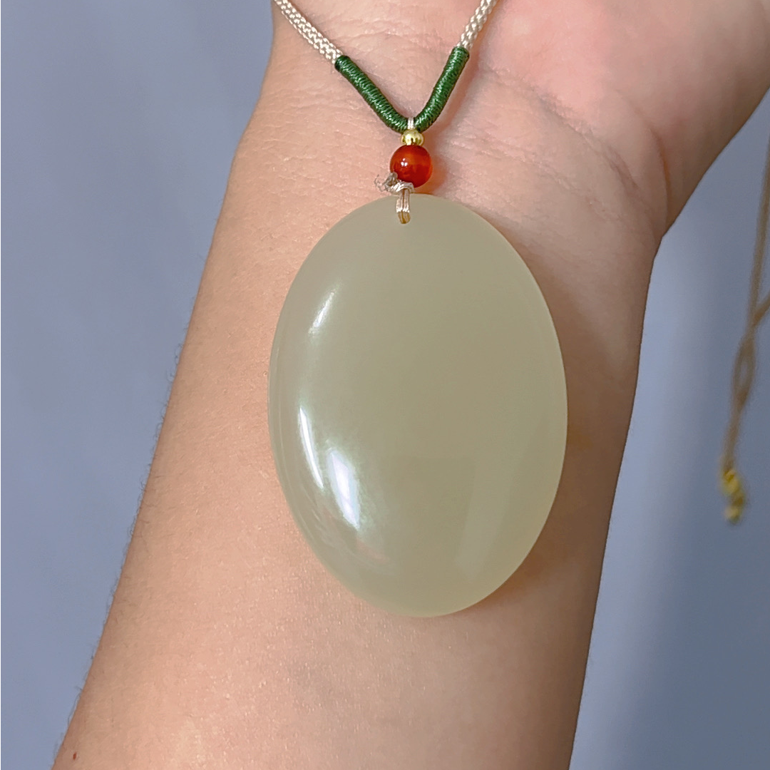 青海茶晴蛋面无事圆牌精美百搭