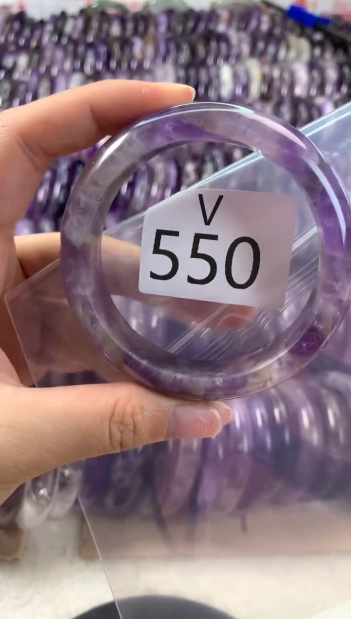 【闪购商品】水晶水晶手镯V未镶嵌550-57