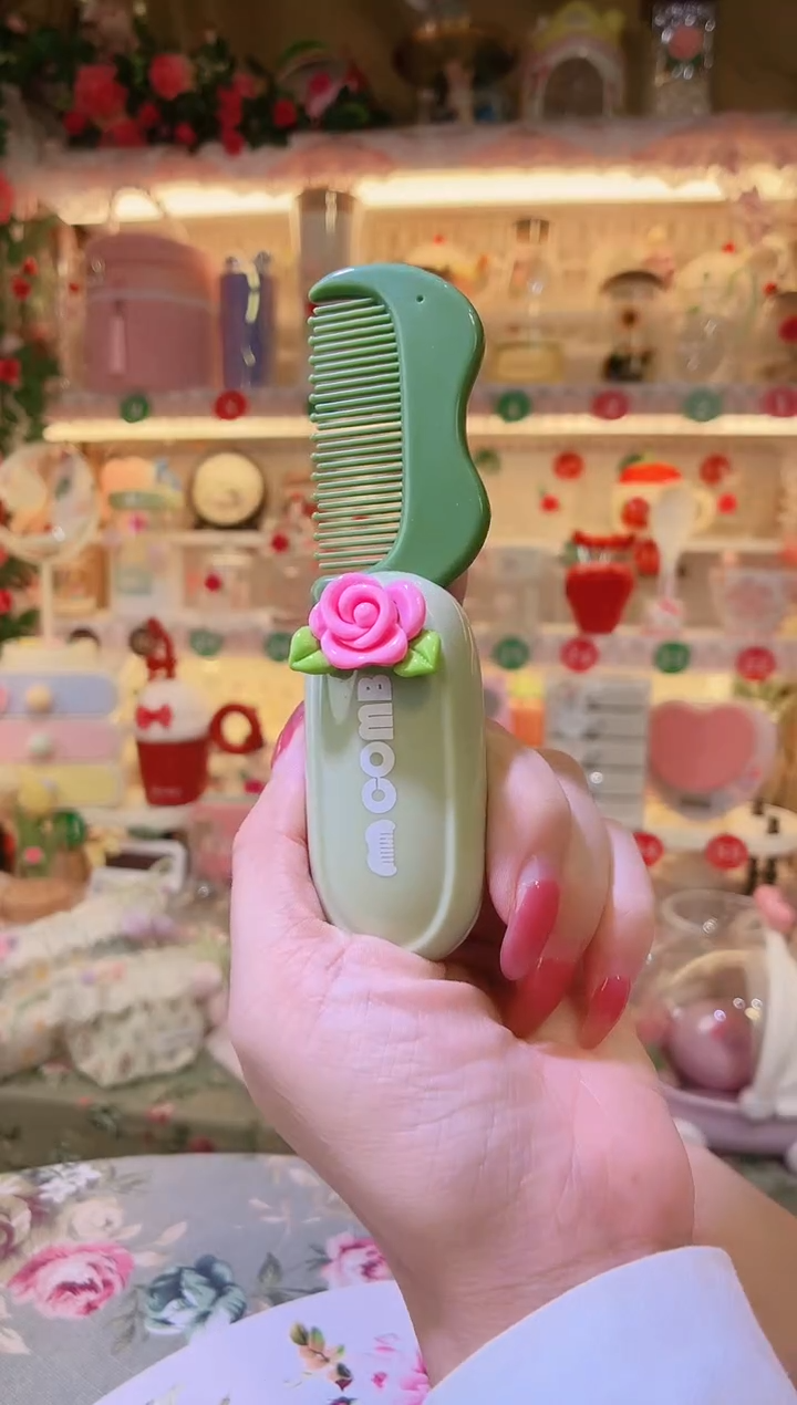 小梳子绿色——手工制作品质好！