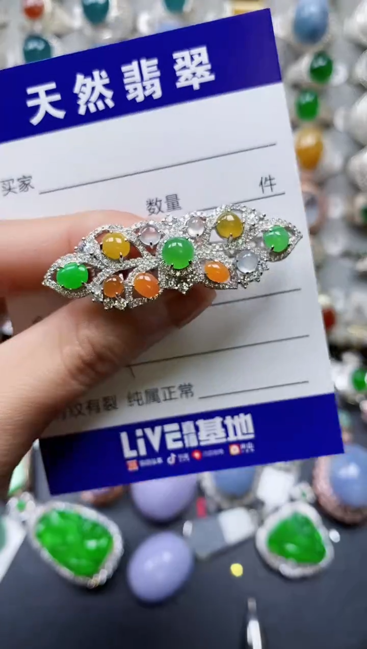 【闪购商品】翡翠颈饰银S925镶嵌0394