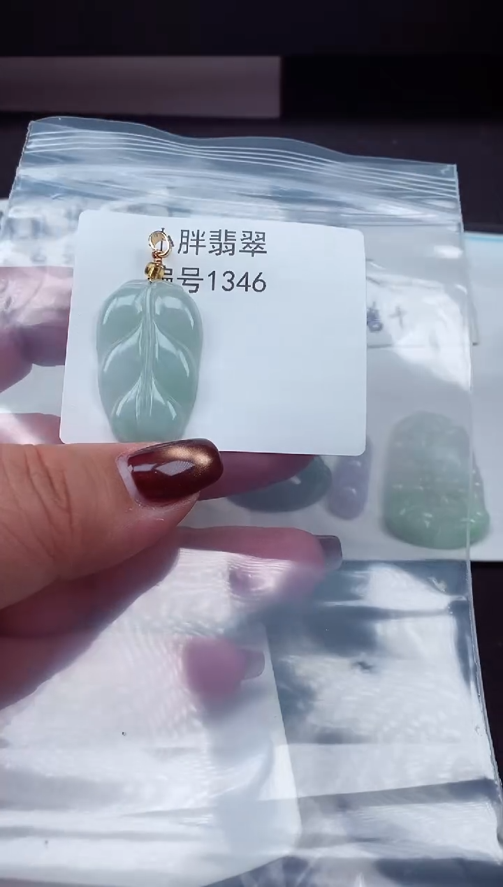 颈饰未镶嵌翡翠缅甸天然A货翡翠1346