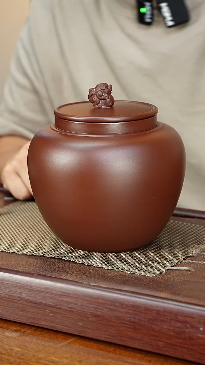 宜兴原矿紫砂茶叶罐