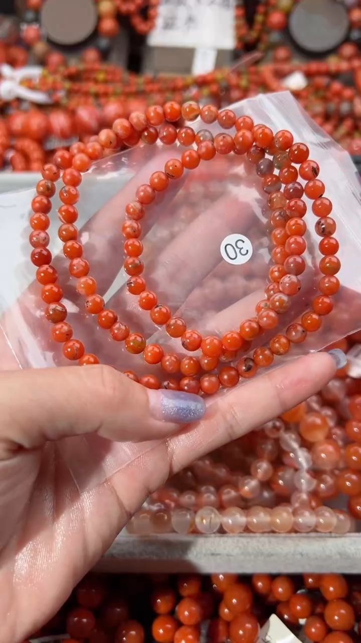 【闪购商品】南红玛瑙手串未镶嵌6