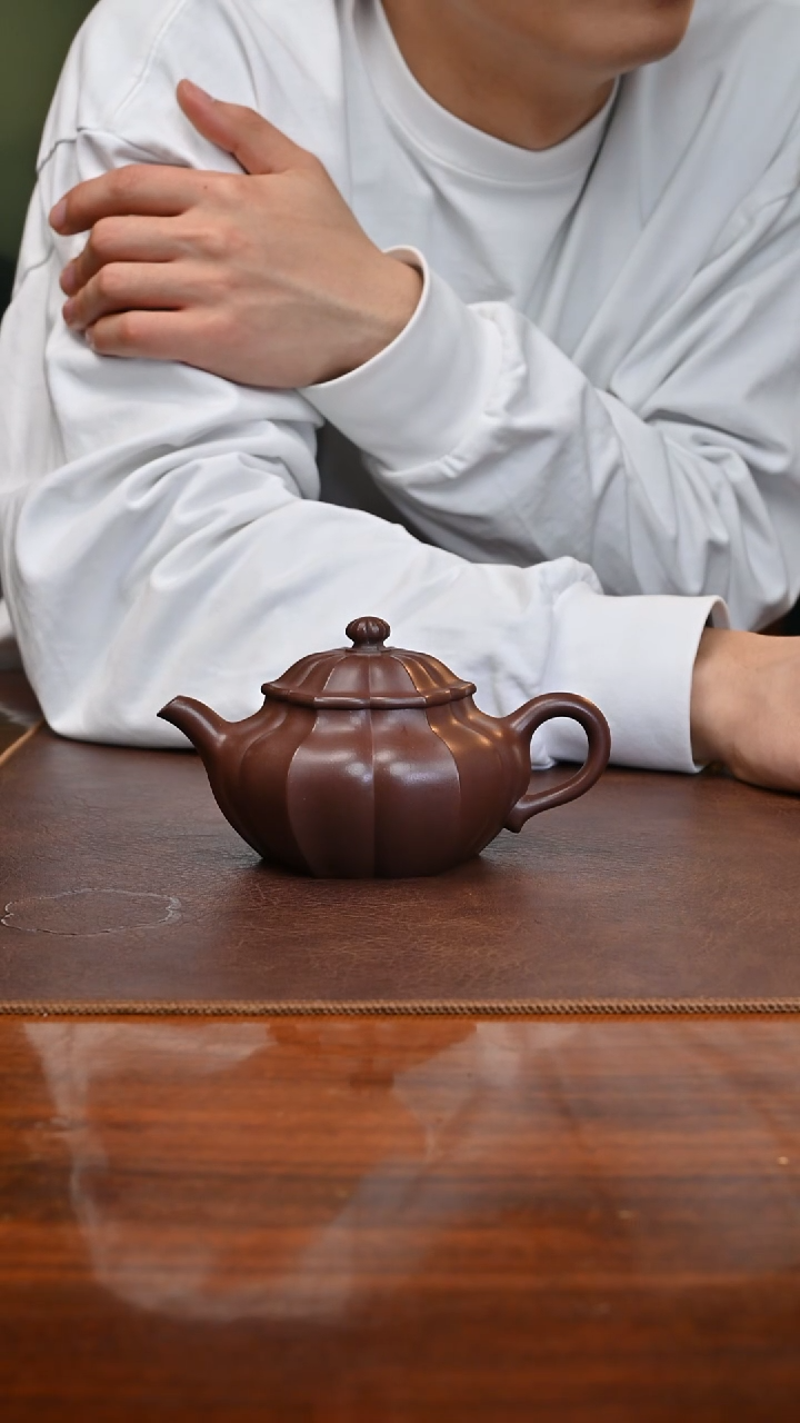 【闪购商品】紫砂茶壶隐方底槽青200cc