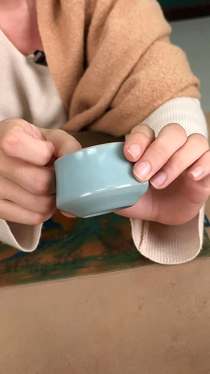 杯子瓷孙现锋仿古釉聚香杯