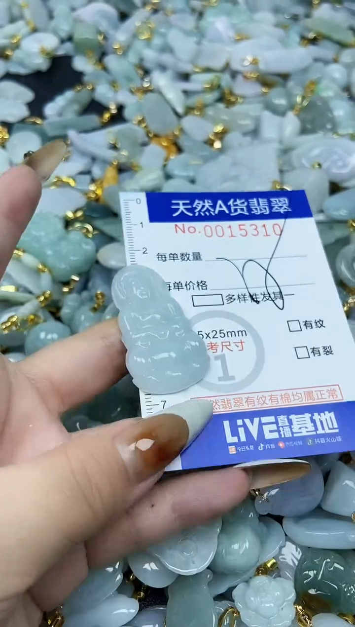 【闪购商品】翡翠颈饰未镶嵌天然A货翡翠