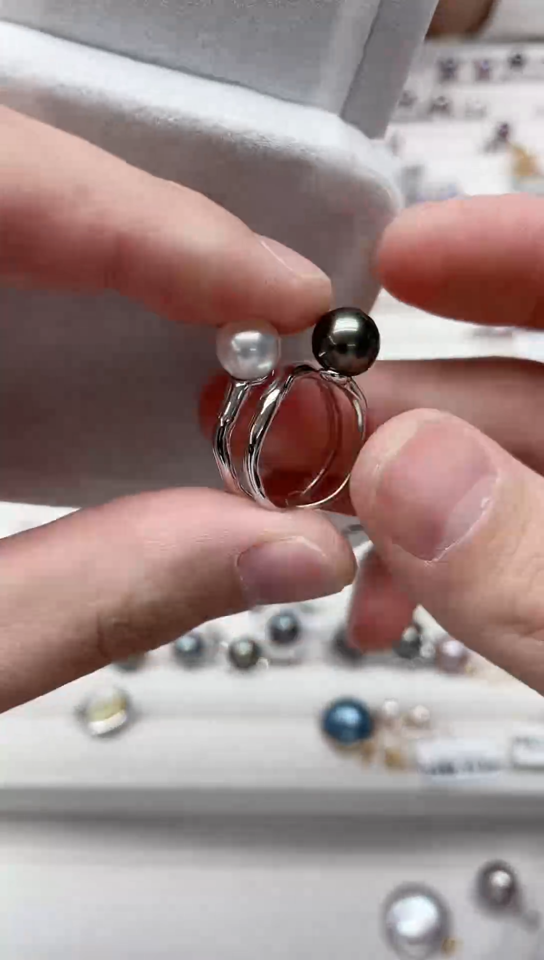 【闪购商品】海水珍珠戒指银S925镶嵌戒指