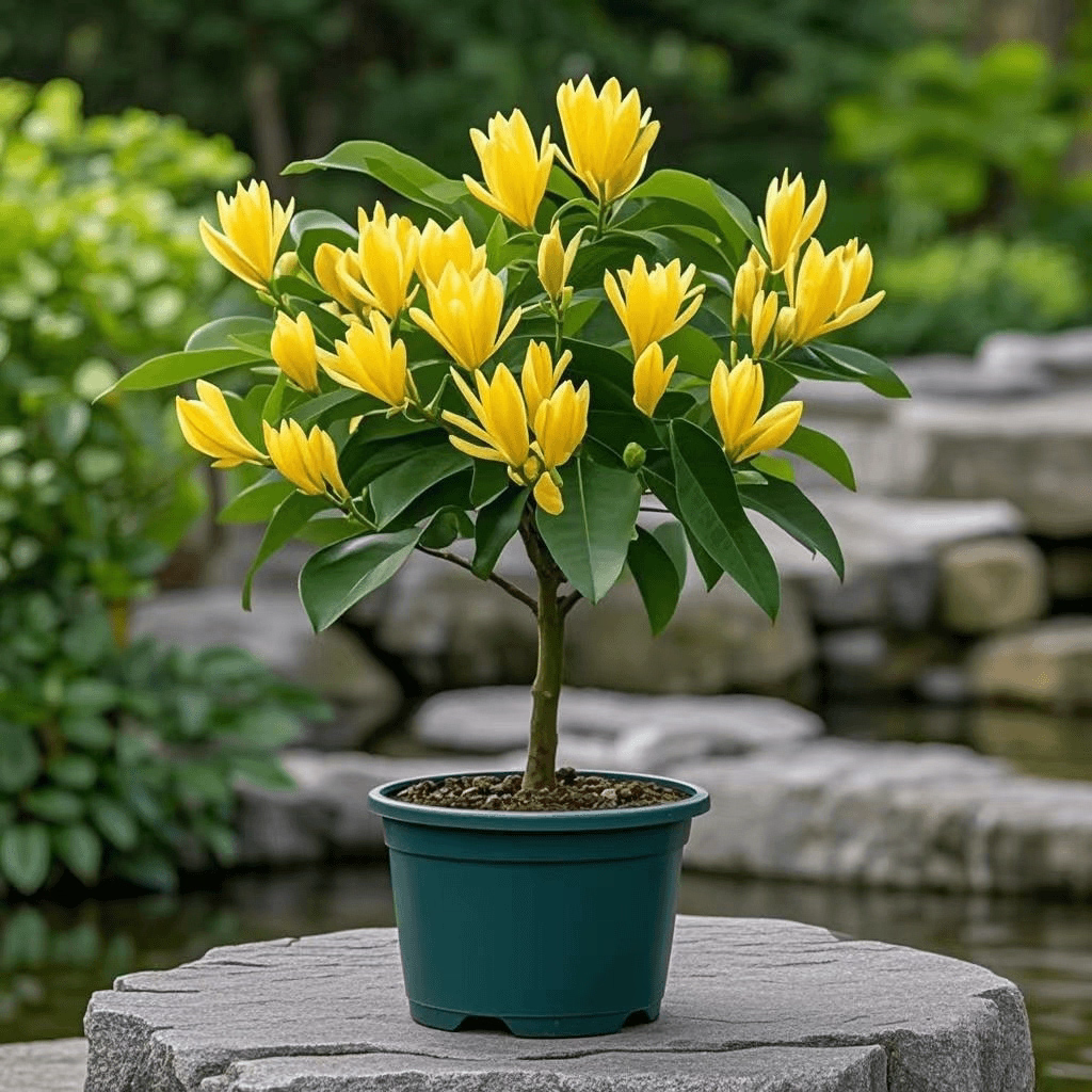 白兰花盆栽好养易活室内外庭院绿植四季开花驱蚊花卉植物耐热耐寒