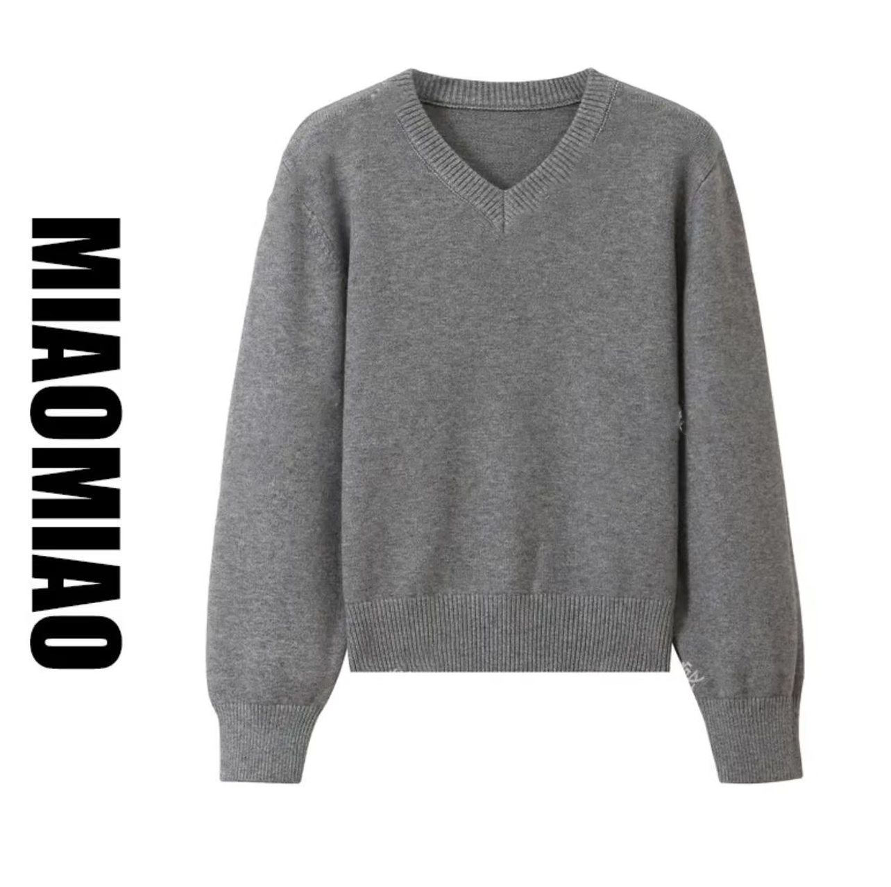 【大码】秋冬新款加厚慵懒宽松休闲针织毛衣百搭简约显瘦上衣1497