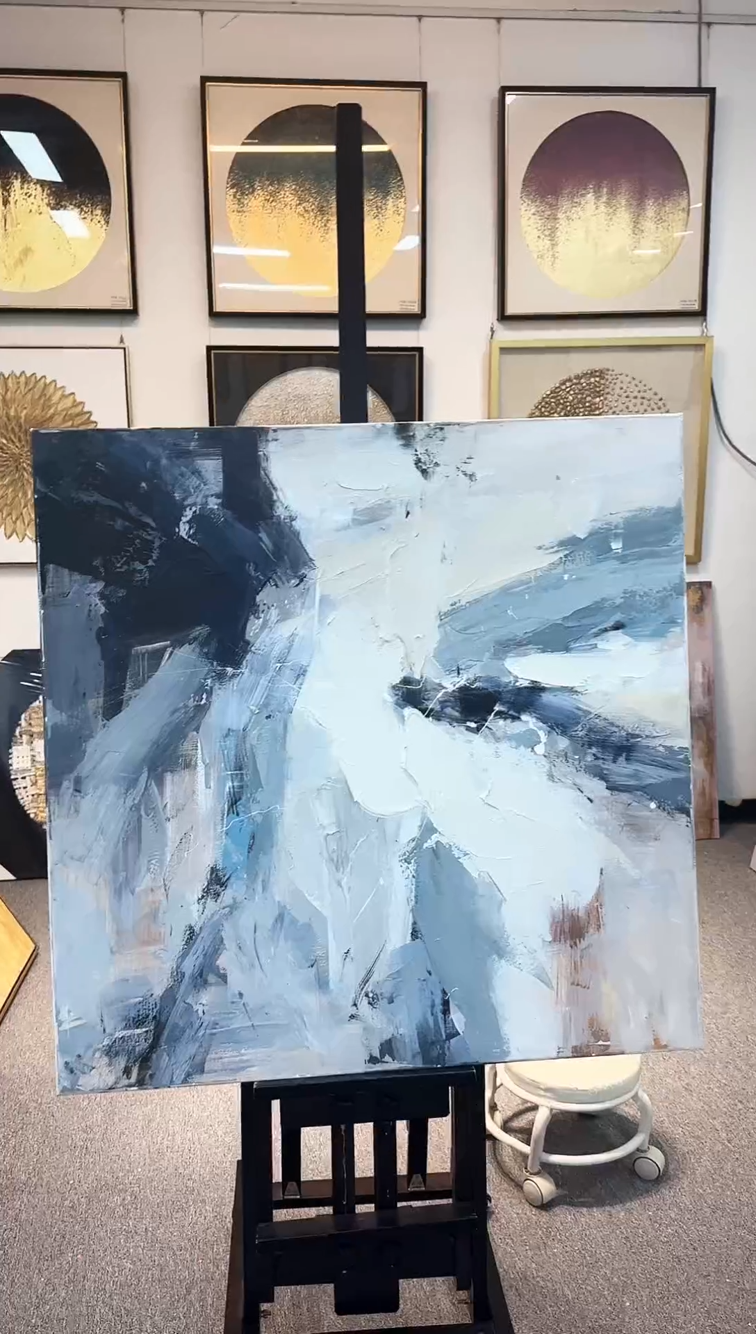 168现代艺术装饰画油画100cm*100cm