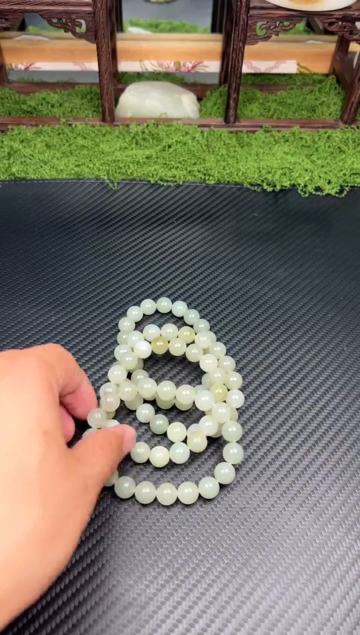 未镶嵌手串和田玉且末微色差近矿卡10多样性发货拍一发一