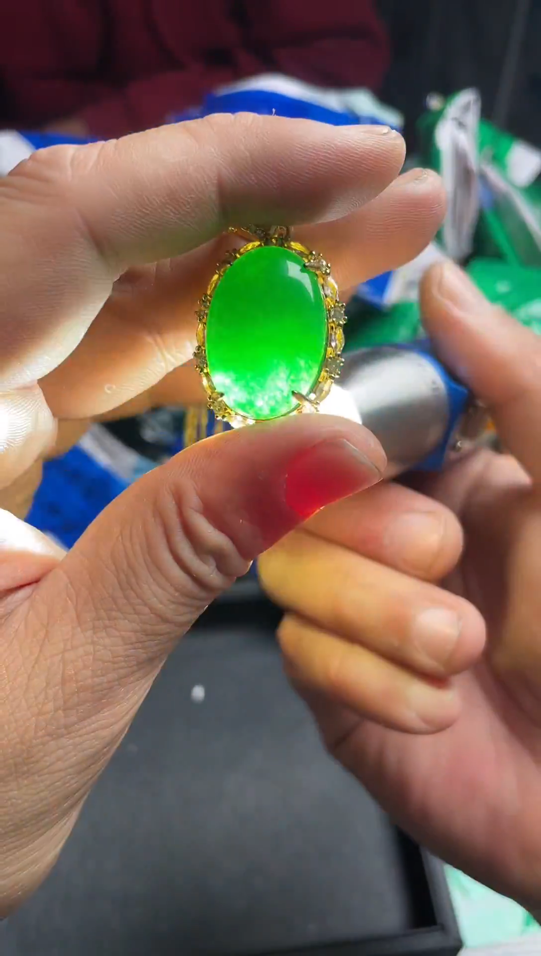 强子收货--所见即所得--多样性发货--FH72绿色蛋面