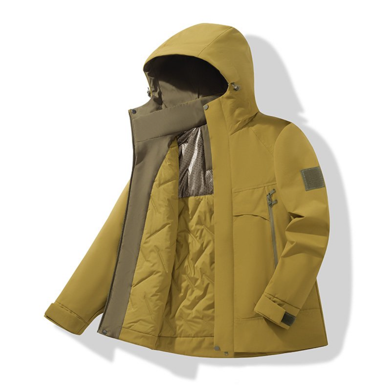 情侣款户外防水软壳羊毛冲锋服25875